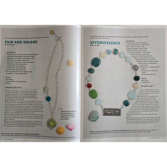 Stringing Magazine Spring 2009 70 Ideas For Making Fresh Spring Jewelry - Picture 10 of 16